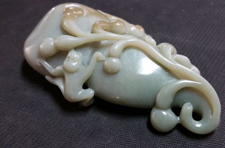 古玩玉器和田玉雕“福祿封侯”擺件拍賣,當前價格1880元