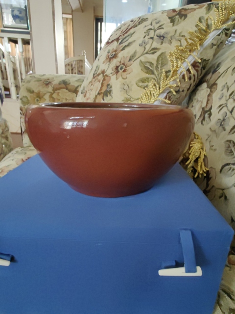 古玩陶瓷清代中期紅釉筆洗拍賣，當前價格6800元
