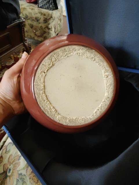 古玩陶瓷清代中期紅釉筆洗拍賣，當前價格6800元