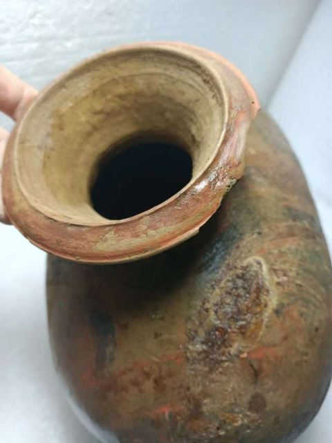 古玩陶瓷點彩鴨蛋陶罐拍賣，當前價格7600元