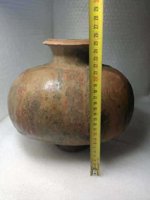 古玩陶瓷點彩鴨蛋陶罐拍賣，當前價格7600元