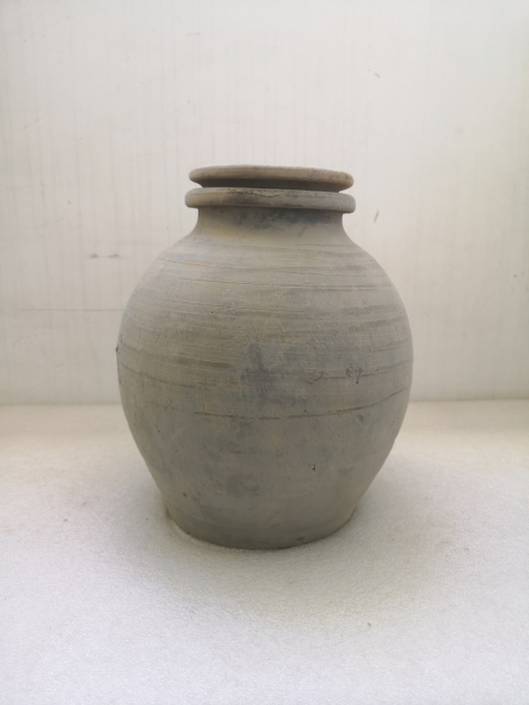 古玩陶瓷黑陶唇口蓋罐拍賣,當前價格850元
