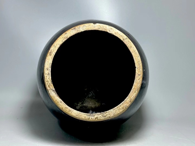 古玩陶瓷磁州窯油滴卷缸拍賣,當前價格12000元