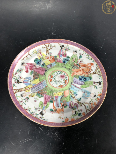 古玩陶瓷廣彩十二花神盤拍賣，當前價格6800元