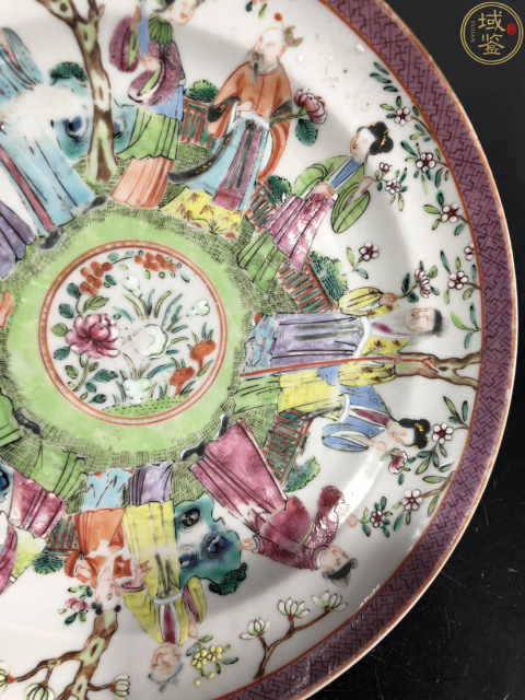 古玩陶瓷廣彩十二花神盤拍賣，當前價格6800元