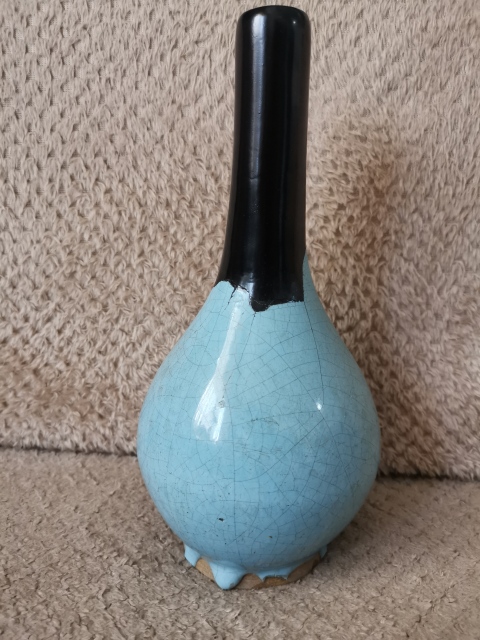 古玩陶瓷鈞釉膽式瓶拍賣，當前價格3333元