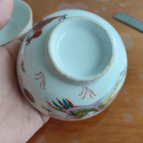 古玩陶瓷粉彩，龍鳳碗+龍紋碗拍賣，當前價格128元
