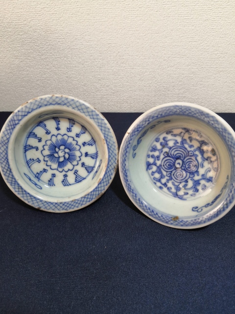 古玩陶瓷青花纏枝花紋高足貢盤拍賣,當前價格1300元
