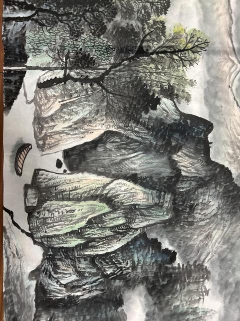 古玩字畫周裕國老師精品《山水》拍賣，當前價格788元