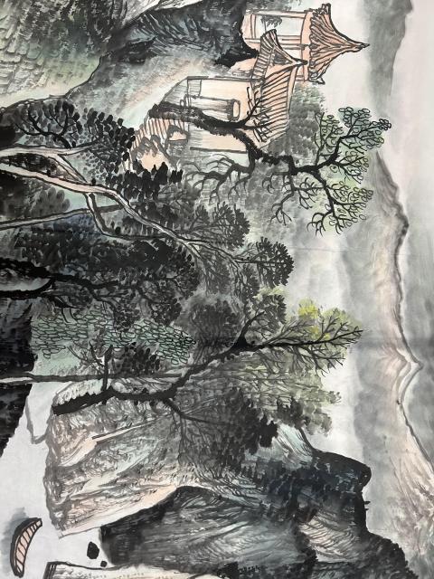 古玩字畫周裕國老師精品《山水》拍賣，當前價格788元