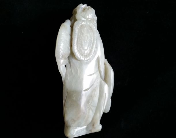 古玩玉器和田玉雕“漁翁得利”擺件拍賣,當前價格3880元