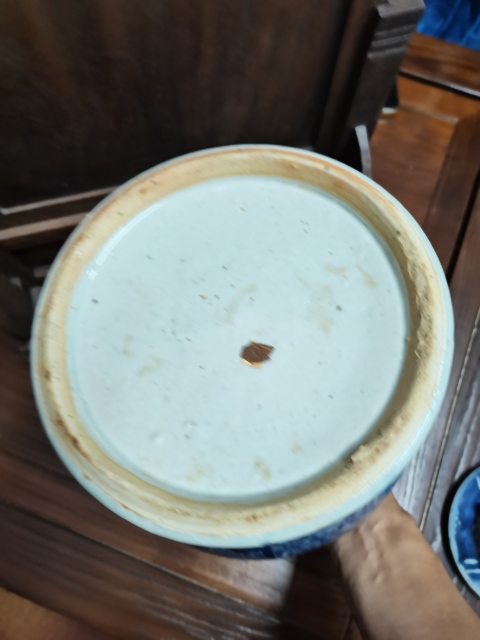 古玩陶瓷青花鳳穿牡丹花紋將軍罐拍賣,當前價格22222元