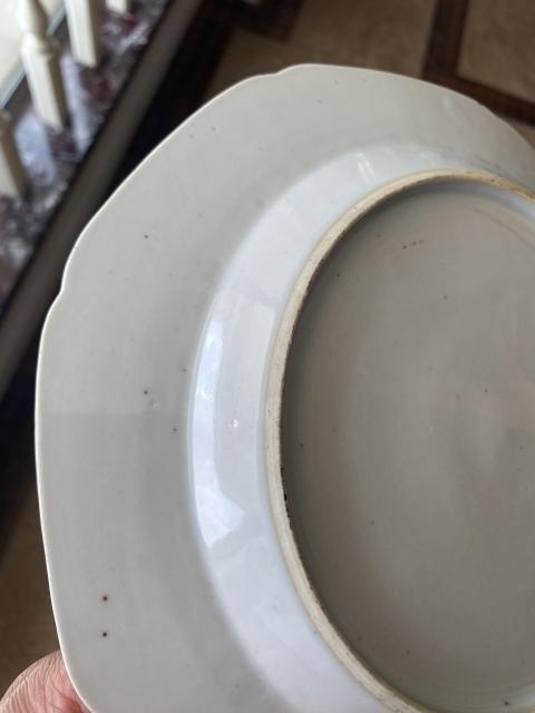 古玩陶瓷青花亭臺樓閣山水紋八方盤拍賣,當前價格2500元