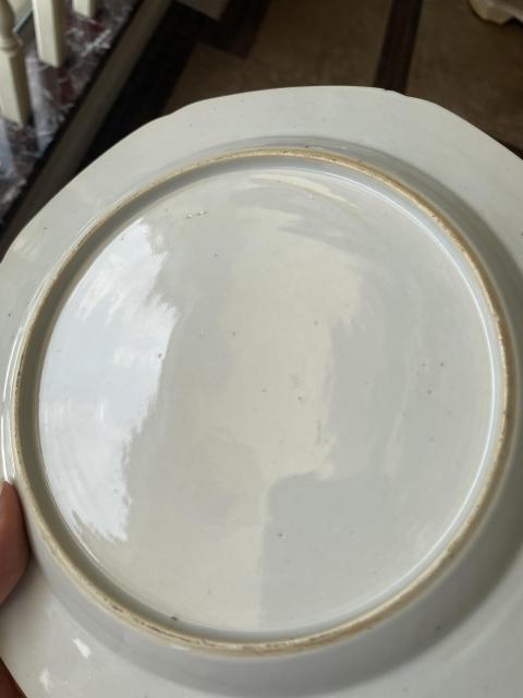 古玩陶瓷青花亭臺樓閣山水紋八方盤拍賣,當前價格2500元