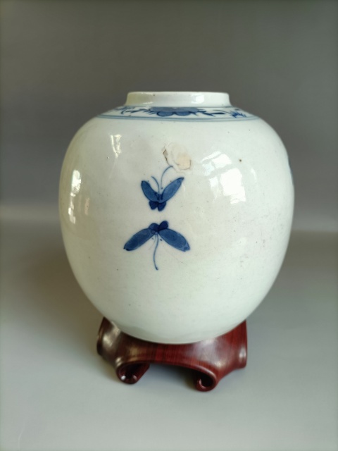 古玩陶瓷青花花鳥花卉紋罐拍賣,當前價格988元