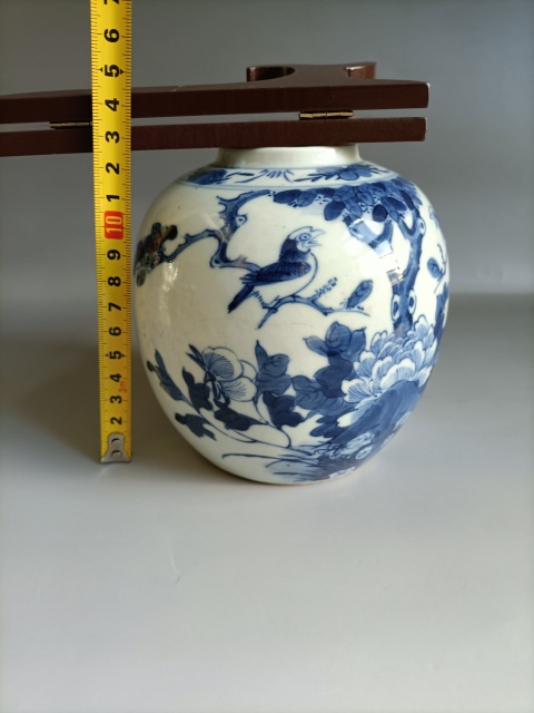 古玩陶瓷青花花鳥花卉紋罐拍賣,當前價格988元