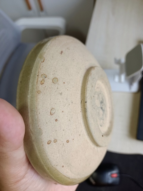 古玩陶瓷元代?影青釉印花盤拍賣,當前價格1600元