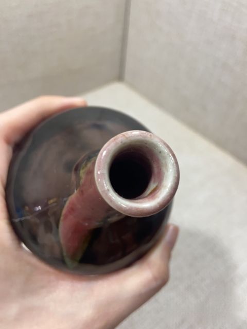 古玩陶瓷清中期三陽開泰荸薺瓶拍賣，當前價格5600元