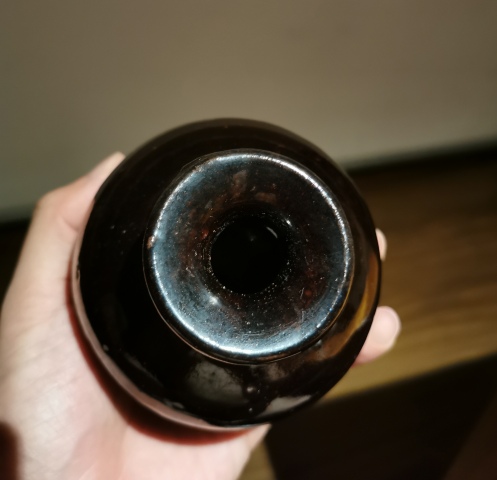 古玩陶瓷磁州窯黑釉撇口蘋果瓶拍賣,當前價格2200元