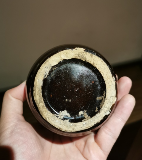 古玩陶瓷磁州窯黑釉撇口蘋果瓶拍賣,當前價格2200元