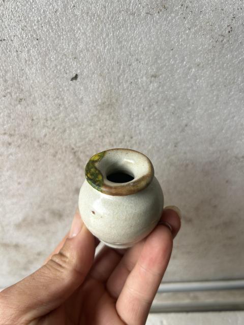 古玩陶瓷明末 哥釉小石榴尊拍賣,當前價格780元