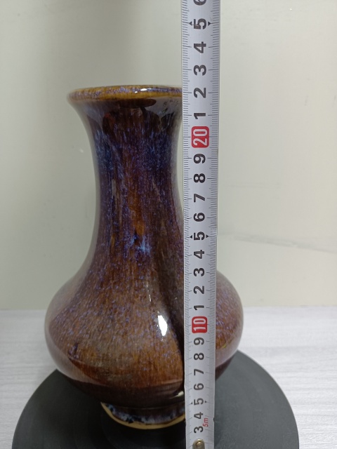 古玩陶瓷窯變釉賞瓶拍賣,當前價格1588元