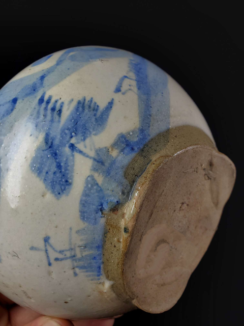 古玩陶瓷【清代】青花山水人物紋三足爐【傳世佳品】拍賣，當(dāng)前價(jià)格188元