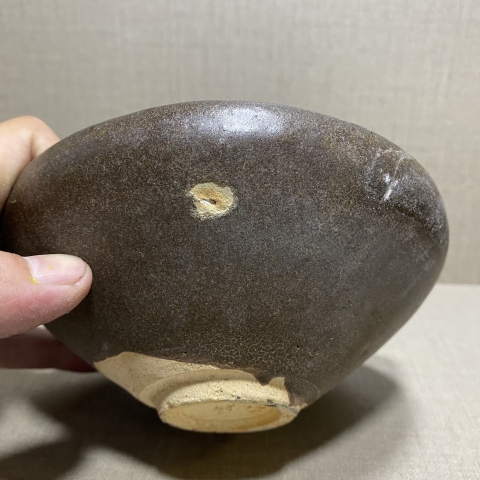 古玩陶瓷黑釉斂口碗拍賣，當前價格980元