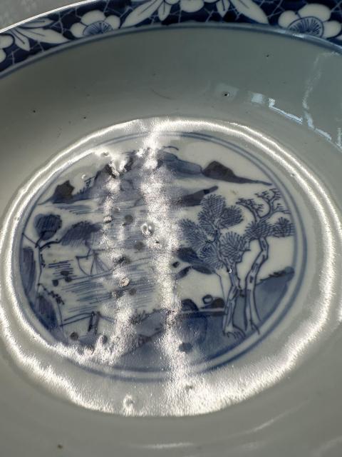 古玩陶瓷精品三星高照圖青花碗拍賣,當前價格4500元