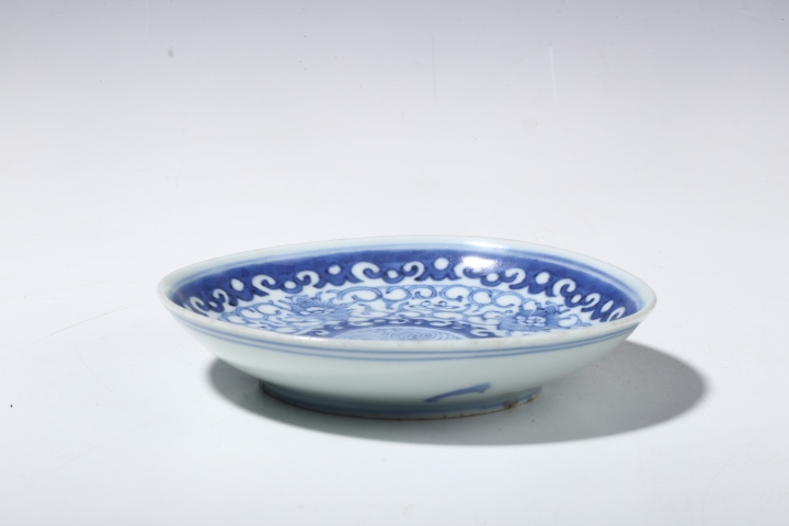 清時代青花 清代青花灵芝纹盘- 祥远阁15608605504 - 祥远阁15608605504 - 麦稀奇