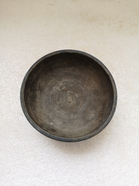 古玩陶瓷元代黑陶小碗拍賣,當前價格480元
