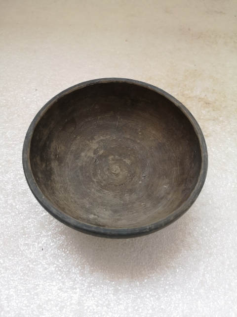 古玩陶瓷元代黑陶小碗拍賣,當前價格480元