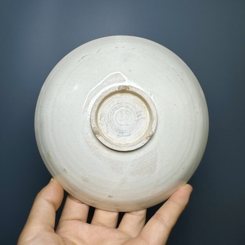 古玩陶瓷霍州窯白釉盤拍賣,當前價格3800元