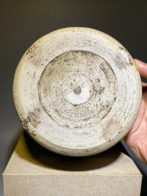 古玩陶瓷【精品難見】明代哥釉折沿芒口洗拍賣,當前價格1999元