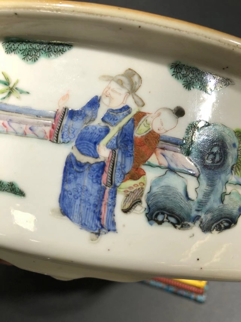 古玩陶瓷粉彩人物一品鍋拍賣，當前價格35000元