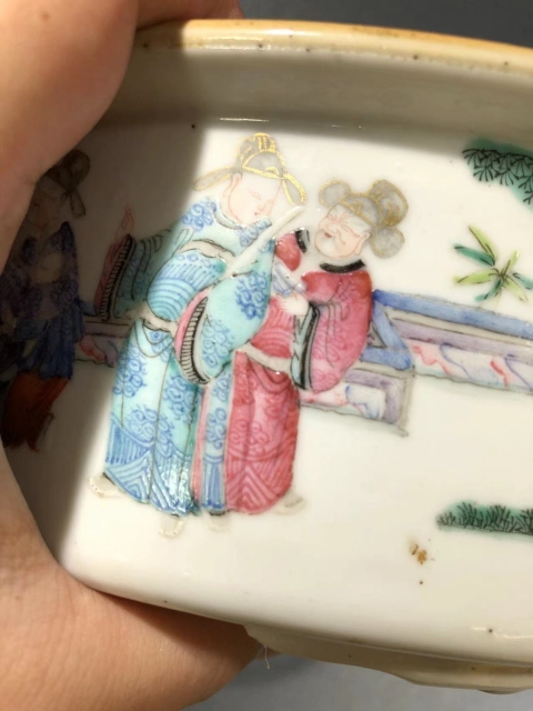 古玩陶瓷粉彩人物一品鍋拍賣，當前價格35000元