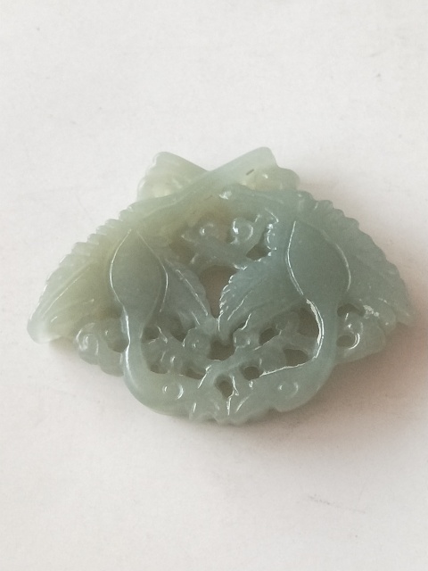 古玩玉器和田玉雙鶴玉佩拍賣,當前價格698元