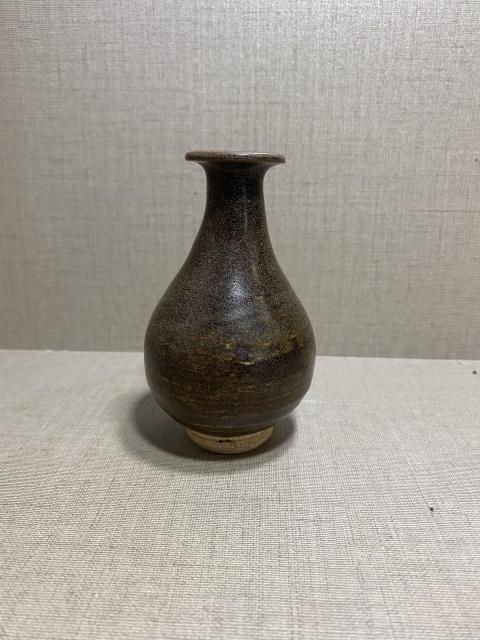 古玩陶瓷黑釉小玉壺春瓶拍賣，當前價格1980元