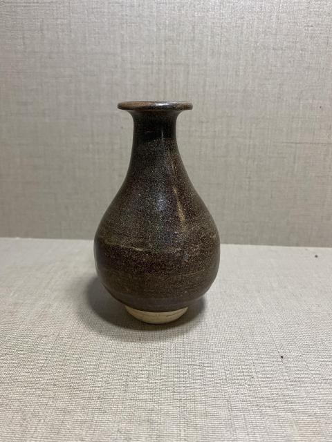 古玩陶瓷黑釉小玉壺春瓶拍賣，當前價格1980元