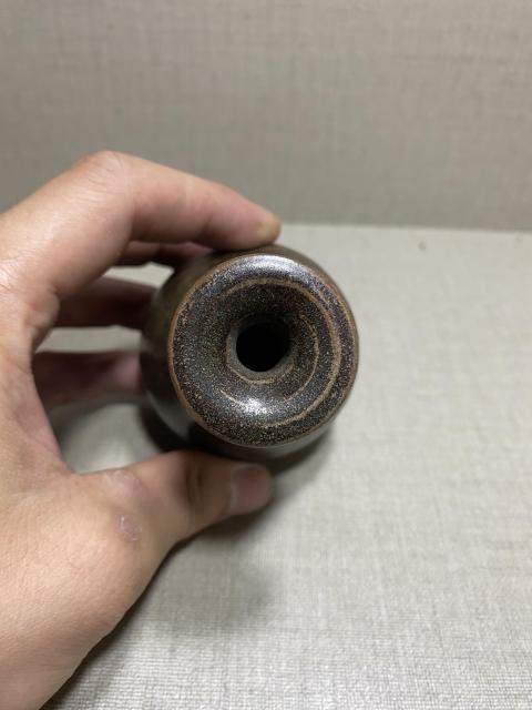 古玩陶瓷黑釉小玉壺春瓶拍賣，當前價格1980元