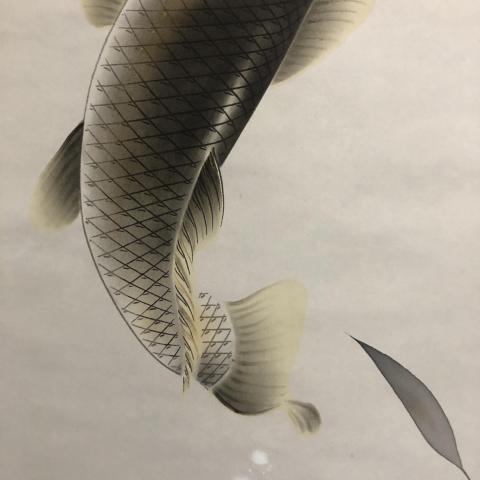 古玩字畫創匯時期精品工筆作品拍賣,當前價格488元