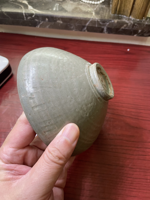 古玩陶瓷館藏級(jí)北宋同安窯珠光青瓷雙面刻花碗拍賣(mài),當(dāng)前價(jià)格598元
