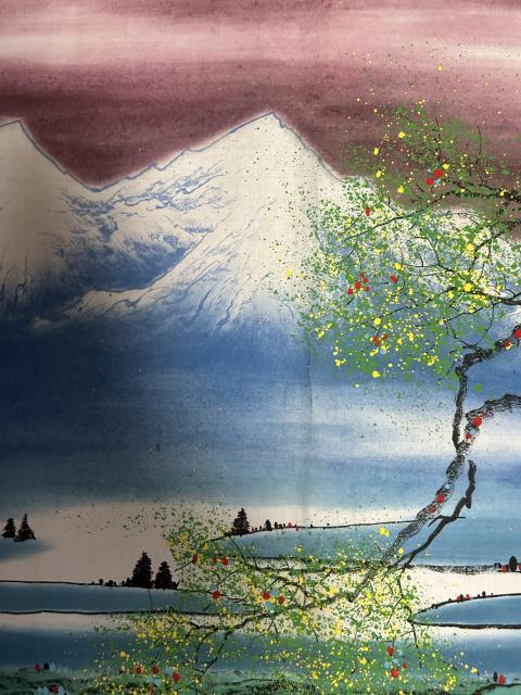 古玩字畫趙洪霞老師精品山水斗方拍賣，當前價格278元