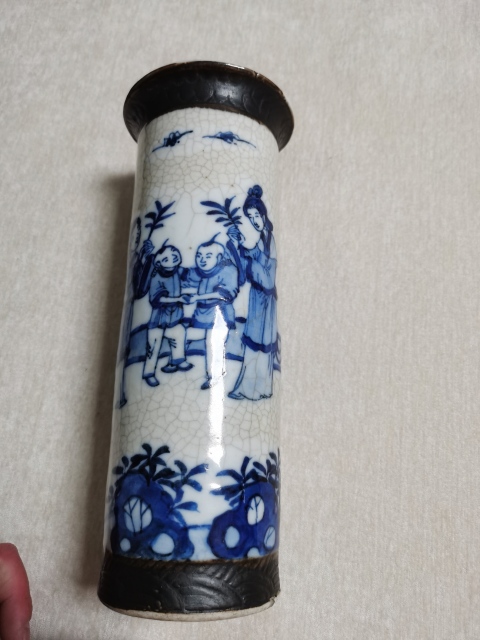 古玩陶瓷青花箭筒拍賣，當(dāng)前價格2500元