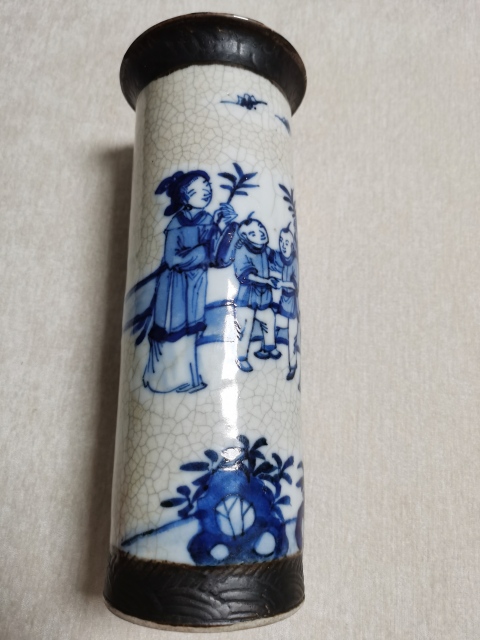 古玩陶瓷青花箭筒拍賣，當(dāng)前價格2500元