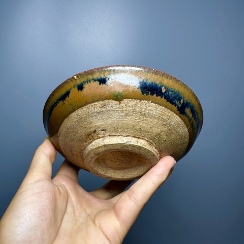 古玩陶瓷磁州窯黑釉鐵銹斑紋盤(pán)拍賣(mài),當(dāng)前價(jià)格88000元