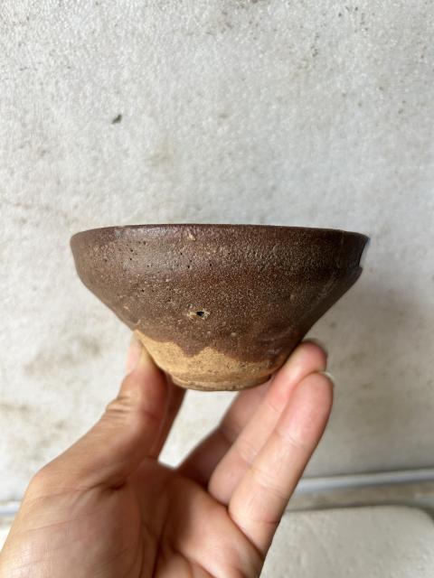古玩陶瓷元代 醬釉茶盞拍賣,當前價格688元