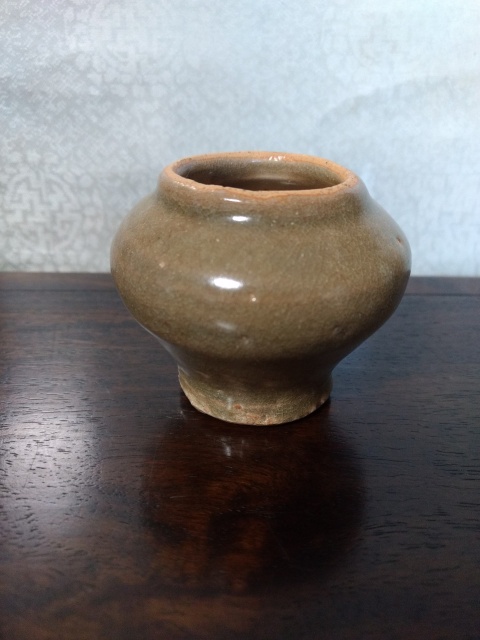 古玩陶瓷龍泉青瓷小蓋罐拍賣，當前價格900元