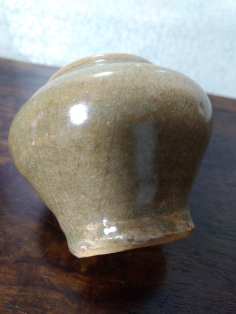 古玩陶瓷龍泉青瓷小蓋罐拍賣，當前價格900元