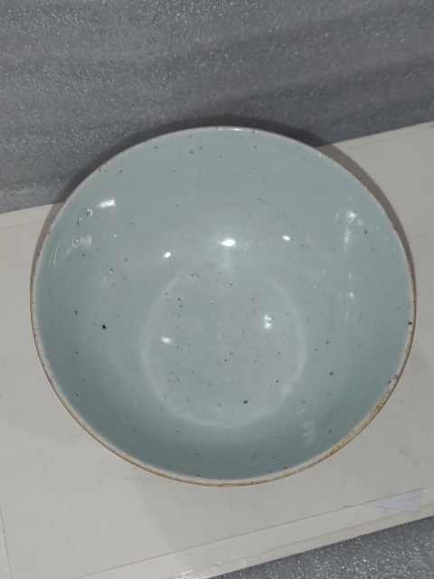 古玩陶瓷清中期豆青釉碗拍賣，當前價格1280元